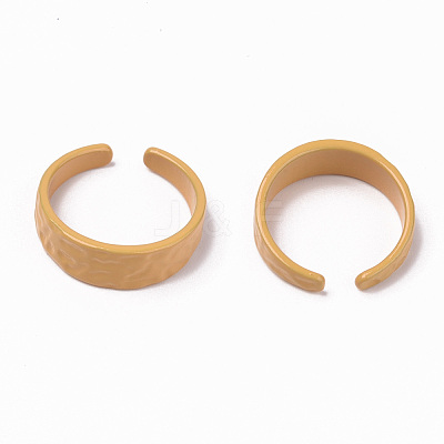 Spray Painted Alloy Cuff Rings X-RJEW-T011-12-RS-1