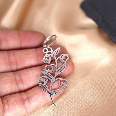 Bohemian 201 Stainless Steel Dangle Earrings FS-WGD0EC2-01-1