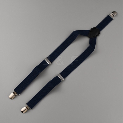 Adjustable Polyester Y-Shaped Heavy Duty Suspenders AJEW-WH0307-23D-1