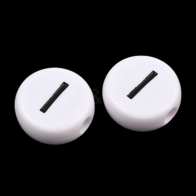 Opaque Acrylic European Beads AC-CBA3BDD-01I-1