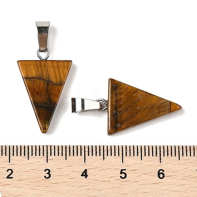 Natural Tiger Eye Pendants G-B127-04P-09-1