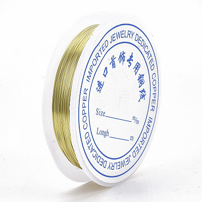 Round Copper Jewelry Wire X-CWIR-S002-0.3mm-02-1