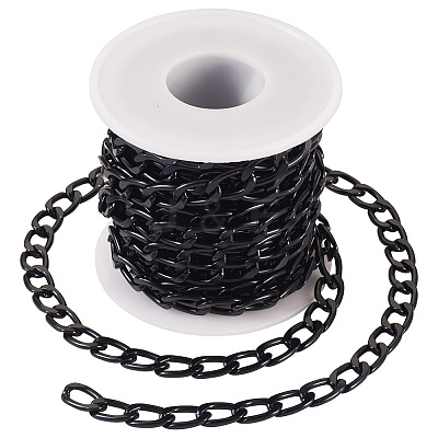 Oval Oxidation Aluminum Curb Chains CHA-TAC0004-01EB-1