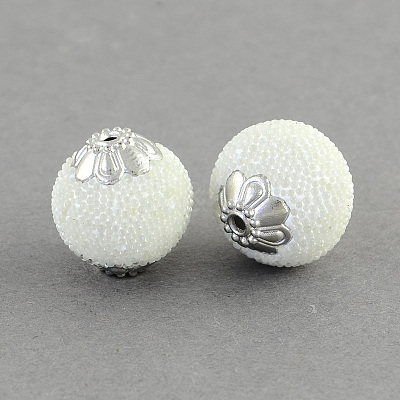 Round Handmade Indonesia Beads IPDL-R404-02-1