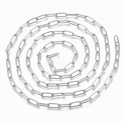 Tarnish Resistant 304 Stainless Steel Paperclip Chains CHS-S006-JN957-1-1