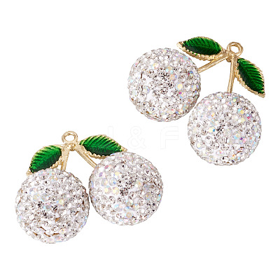 2Pcs Alloy Cherry Charms FIND-TA0009-30E-1