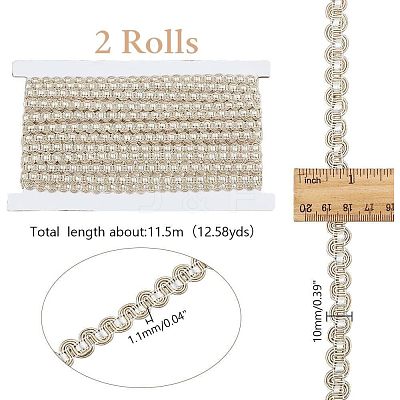 Polyester Wavy Ribbons OCOR-WH0085-29C-1