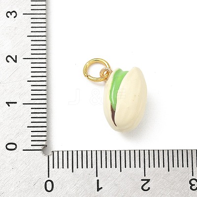 Brass Enamel Pendants KK-H523-01B-G-1