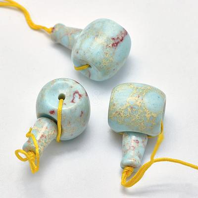 Natural Gemstone 3 Hole Guru Beads G-K208-02-A-19-1