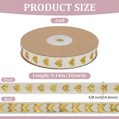 Heart Cotton Ribbon OCOR-WH0101-138C-1