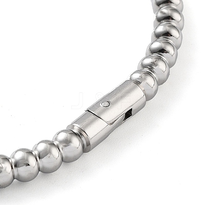 Non-Tarnish 201 Stainless Steel Hinged Bangle STAS-Z057-01D-1