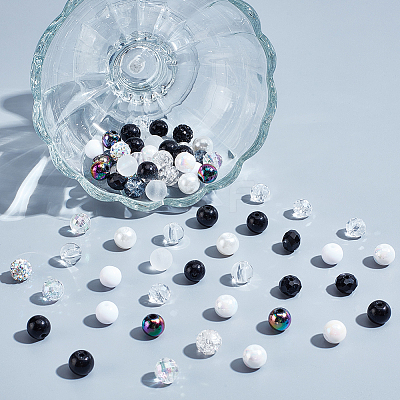 DIY Round Beads Jewelry Making Finding Kit DIY-WR0003-85C-1