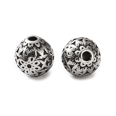 304 Stainless Steel Beads SA-CBA043D-01B-AS-1