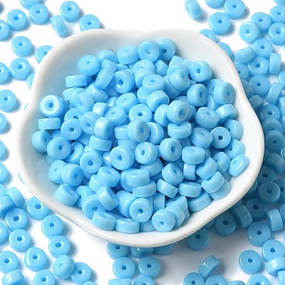 Opaque Colours Glass Seed Beads SEED-E001-P3x6mm-08-1
