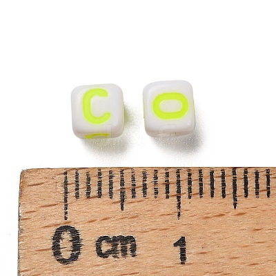 Opaque Acrylic Beads OACR-I022-02A-1