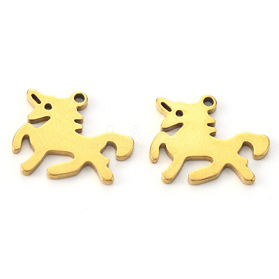 PVD Vacuum Plating 304 Stainless Steel Charms X-STAS-N092-94G-1