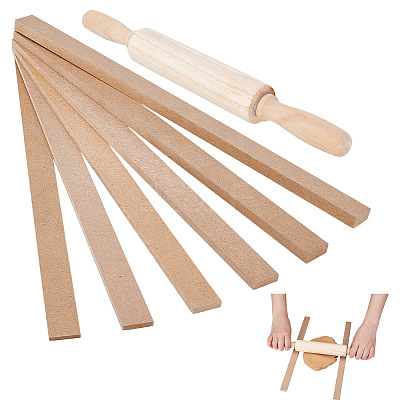 12Pcs MDF Clay Roller Tool DIY-UN0007-45-1