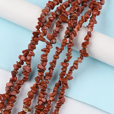 Natural Red Jasper Beads Strands G-G0003-B09-1