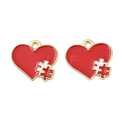 Alloy Enamel Pendants FIND-I067-01G-04-1