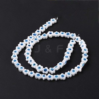 Handmade Millefiori Glass Bead Strands LAMP-J035-8mm-66-1