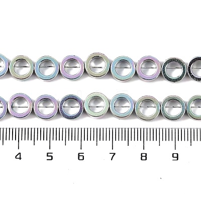 Baking Painting Synthetic Non-magnetic Hematite Beads Strands G-A234-H03-01B-1