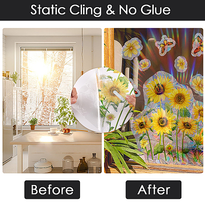 Waterproof PVC Window Stickers DIY-WH20053-13G-1