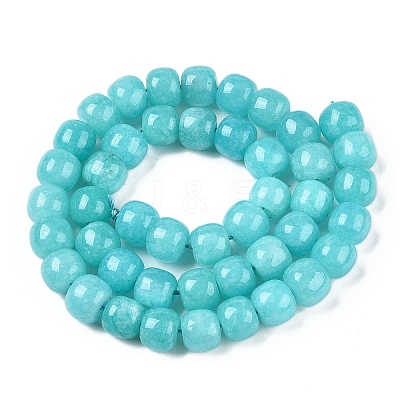 Dyed Natural White Jade Beads Strands G-T138-S10-1