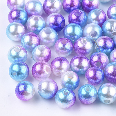 Acrylic Imitation Pearl Beads MACR-N001-01D-1