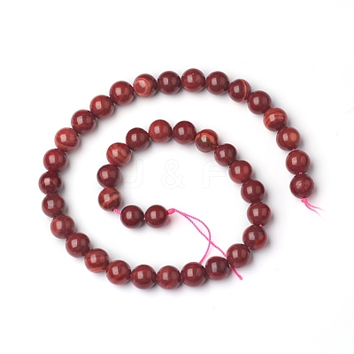 Natural Dyed Brazil Rhodochrosite Beads Strands G-I271-C02-10mm-1