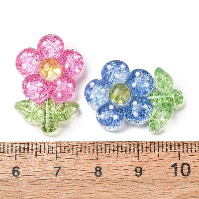 Transparent Resin & Paillette Cabochons RE-CBA0EC6-07-1