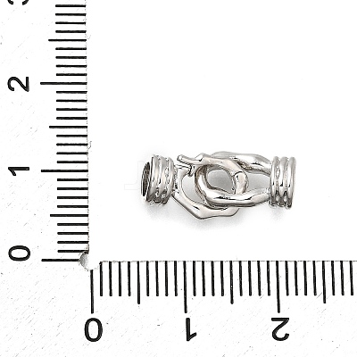 Brass Fold Over Clasps KK-Q048-06P-1