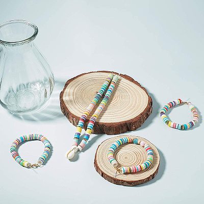 Handmade Polymer Clay Beads CLAY-R067-3.0mm-33-1