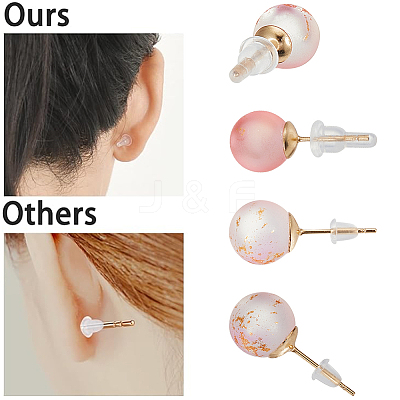 Clear Silicone Full-covered Ear Nuts FIND-SP0001-18D-1