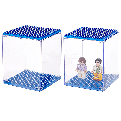 ABS Plastic Minifigure Display Cases AJEW-WH0014-07A-1