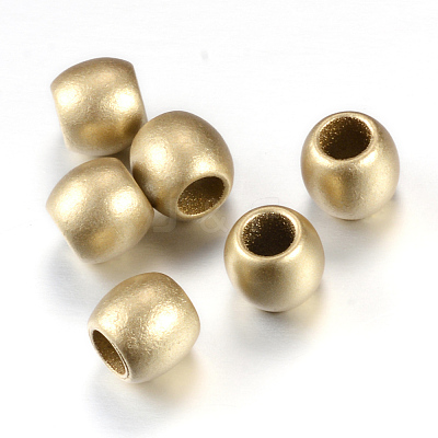 Spray Painted Acrylic European Beads X-ACRP-S667-16-1