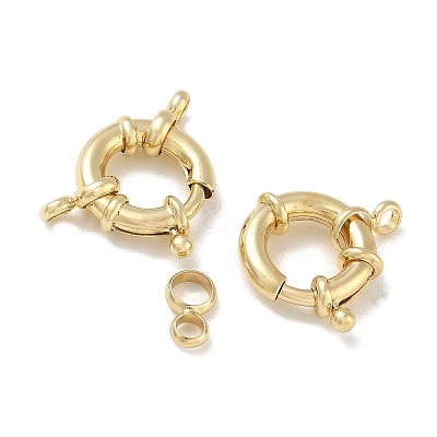 Brass Spring Ring Clasps KK-CBAD851-02G-04-1