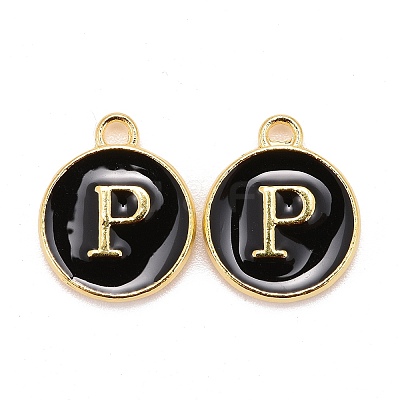 Golden Plated Alloy Charms X-ENAM-S118-02P-1