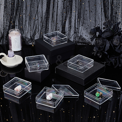 Square Acrylic Storage Boxes CON-WH0125-10A-1