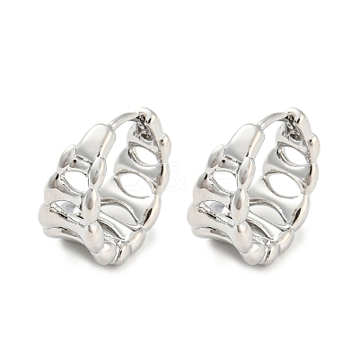 Brass Hoop Earrings EJEW-G363-13P-1