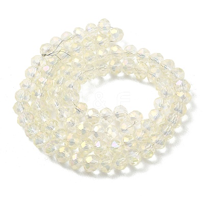 Electroplate Glass Beads Strands EGLA-D020-6x4mm-70-1