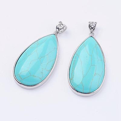 Synthetic Turquoise Big Pendants G-I184-11-1