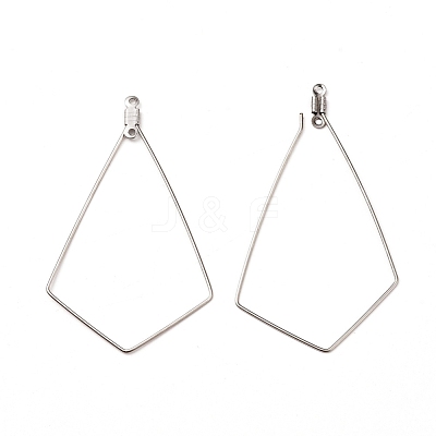 Tarnish Resistant 304 Stainless Steel Wire Pendants STAS-X0017-14P-1