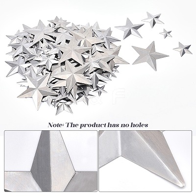 120Pcs 5 styles Iron Display Decorations IFIN-GF0001-50-1