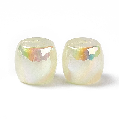 Opaque Acrylic Beads OACR-C009-01B-1