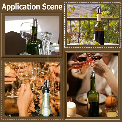 50Pcs Aluminum Wine Pourer Liquor Stopping Pour Disks AJEW-SP0004-58-1