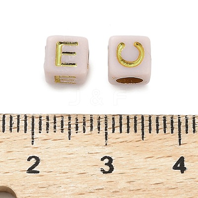 Opaque Acrylic Beads OACR-H046-01E-1