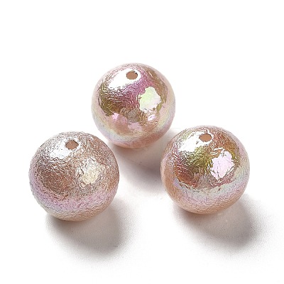 UV Plating Opaque Acrylic Beads X-OACR-L013-002F-1