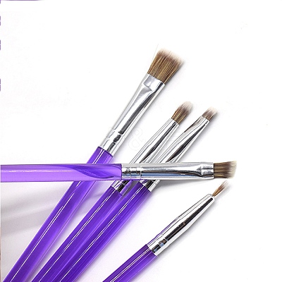 5Pcs Nylon Cake Brush Set AJEW-WH20064-84-1
