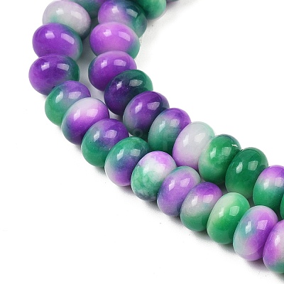 Dyed Natural White Jade Beads Strands G-G107-A25-01-1