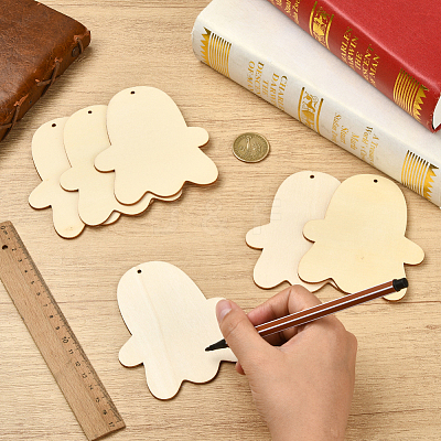 Unfinished Blank MDF Pendants Set for Painting Arts WOOD-WH20008-13A-1